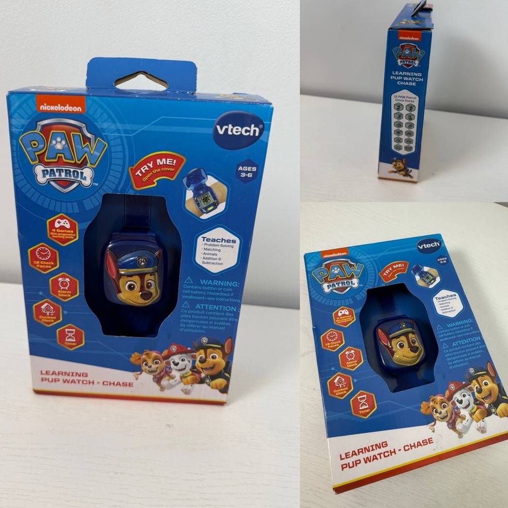 Vtech Paw Patrol Learning Pup Watch Chase‎ NEW